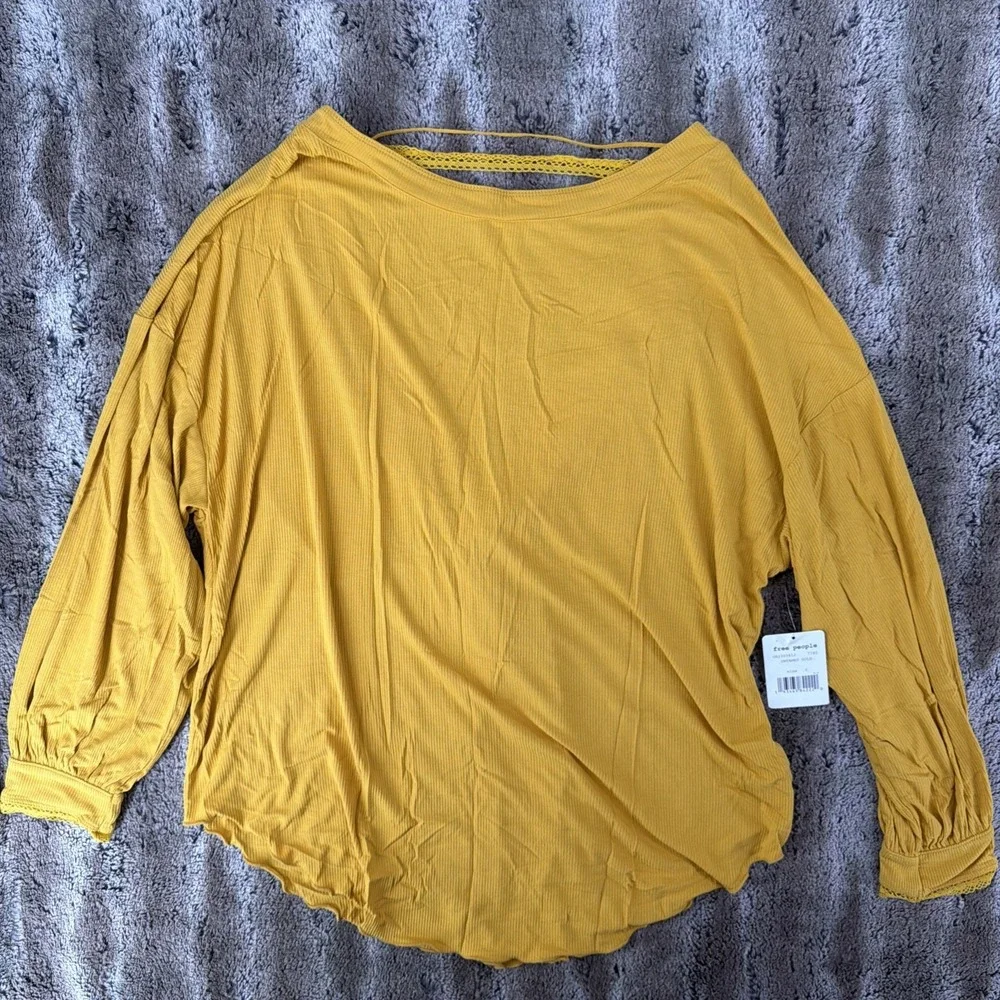 NEW Free People Shimmy Shake Low Open Back Top S NWT $78 Untamed Gold